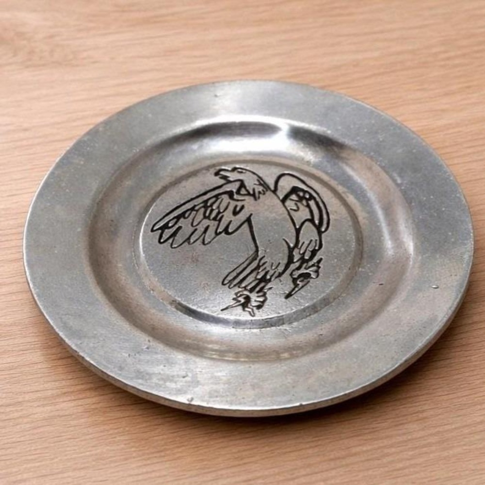 Pewtarex 1977 Eagle Plate CH Hardware Pewter Plate